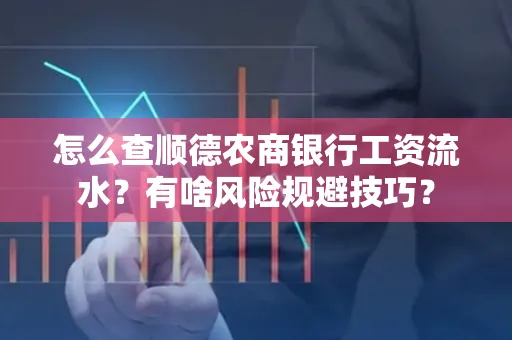 怎么查顺德农商银行工资流水？有啥风险规避技巧？